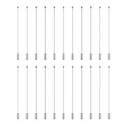 20pcs Copper Lapel Stick Pin Lapel Dress Brooches Hat Pin Stick Safety Pin for Jewelry Making Craft
